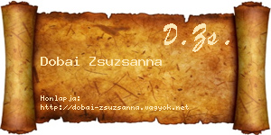 Dobai Zsuzsanna névjegykártya